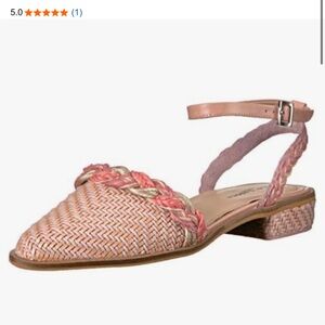 Kelsi Dagger Pink Braided Women's flat size 8 new